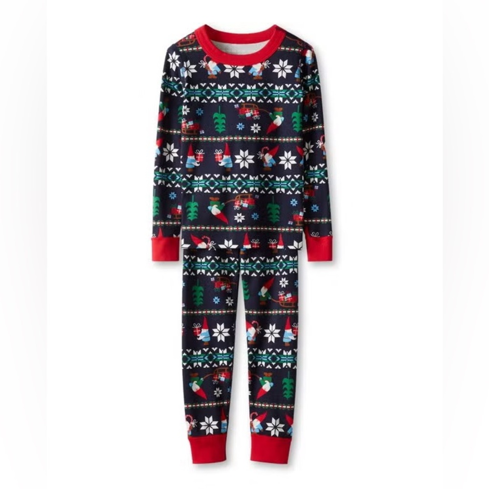 Hanna Andersson GNOME SWEET GNOME HOLIDAY 2-piece Pajamas UNISEX ADULT XS